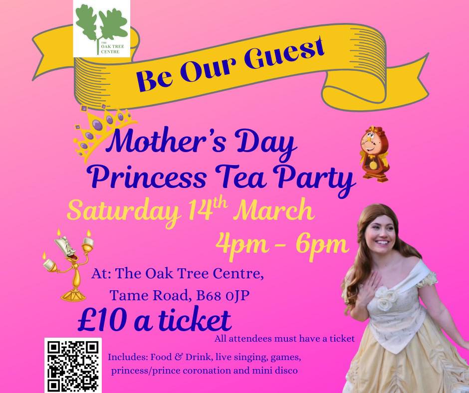 Mothering Sunday princess tea party 14.3.26